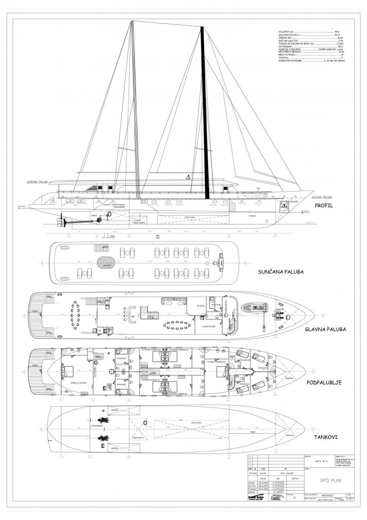 Anima Maris – Luxury Sailing Yacht - layout