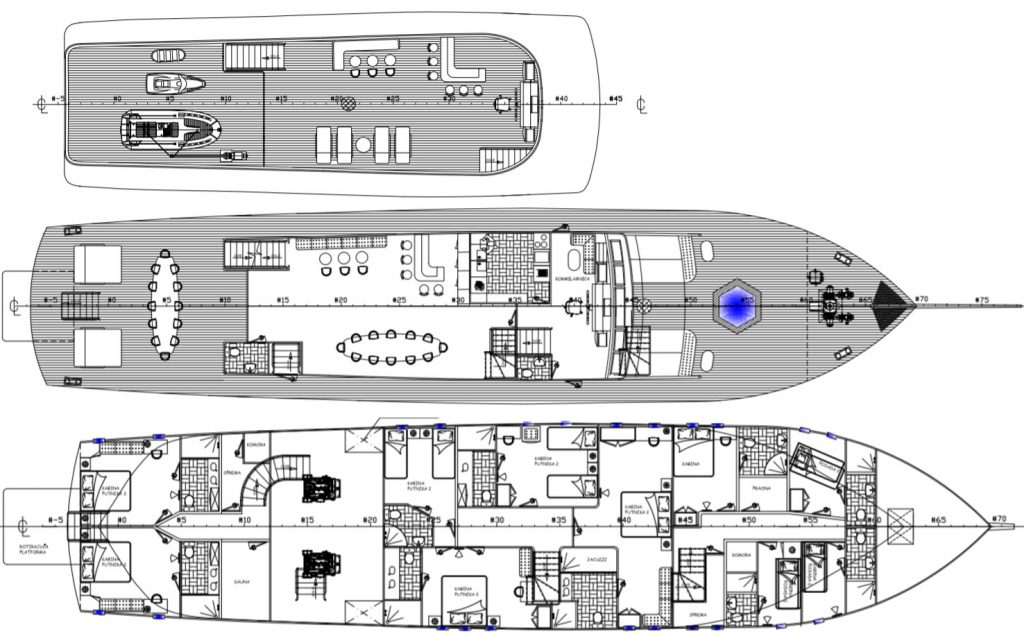 Son de Mar – Luxury Sailing Yacht - layout